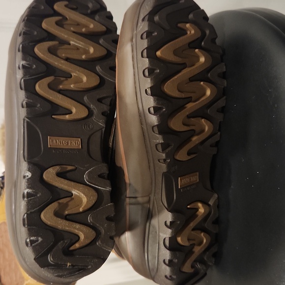 NWOT Lands' End Alpine Snow Brown and Tan Winter Boots - Picture 9 of 9